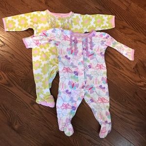 3-6 month footed sleepers